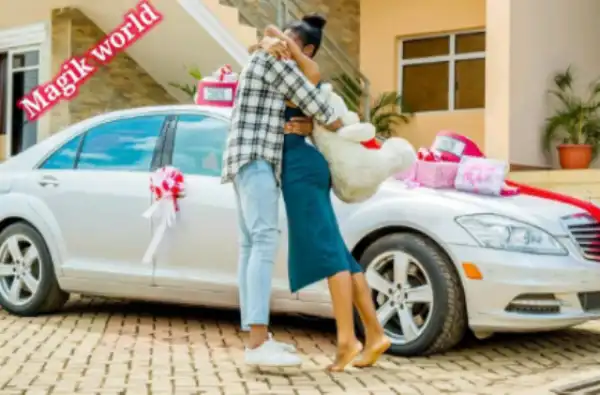 Man Surprises His Nigerian Lady With A Mercedes Benz S Class Birthday Gift